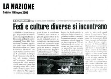 La Nazione, 11 Giugno 2005