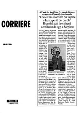 Il Corriere di Arezzo, 29 Giugno 2002