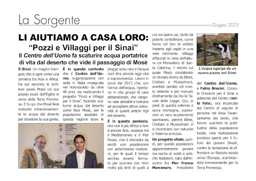La Sorgente, Giugno 2021